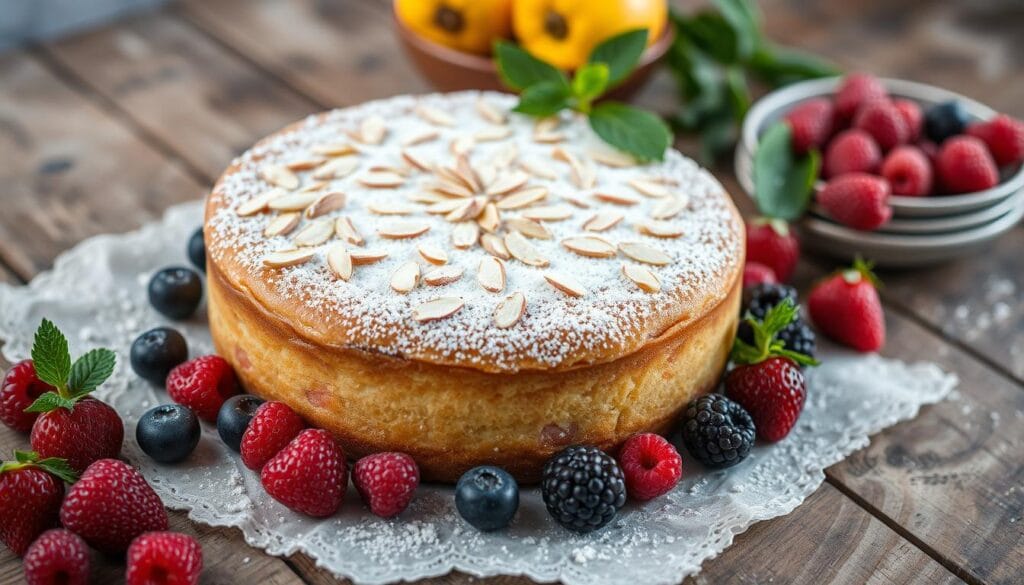 homemade almond cake