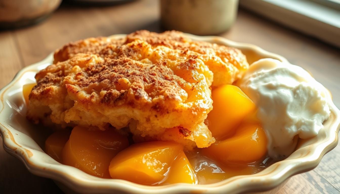 peach cobbler with cake mix