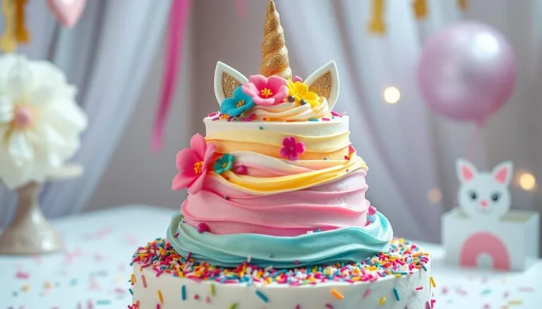 unicorn birthday cake