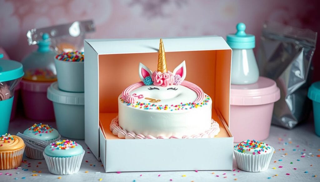 unicorn cake storage