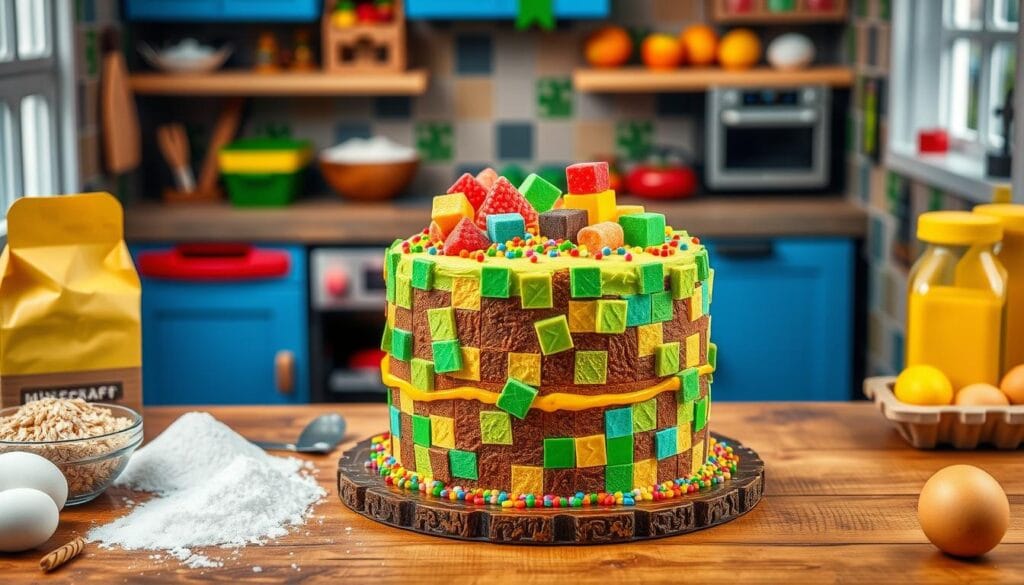 Minecraft cake recipe