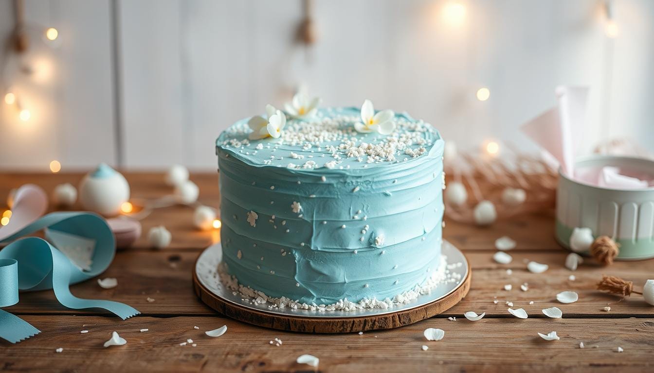 blue cake