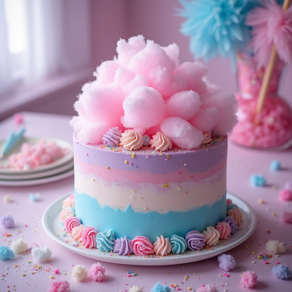 cotton candy cake