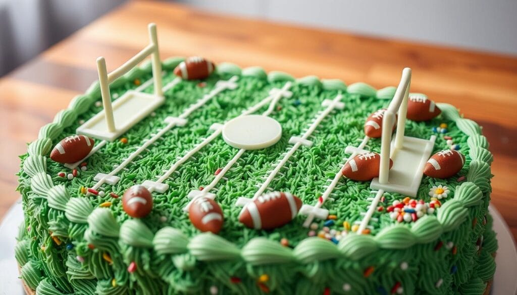 football field birthday cake