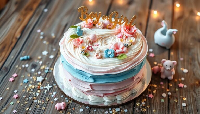 gender reveal cake