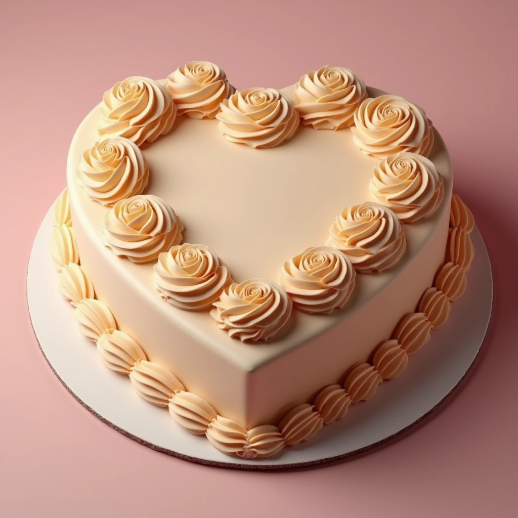 heart shaped cake