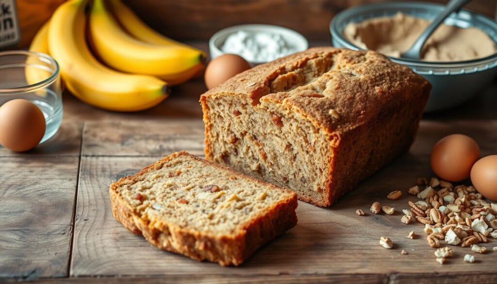 homemade banana bread with cake mix