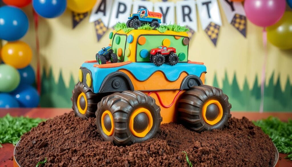 monster truck cake decorations