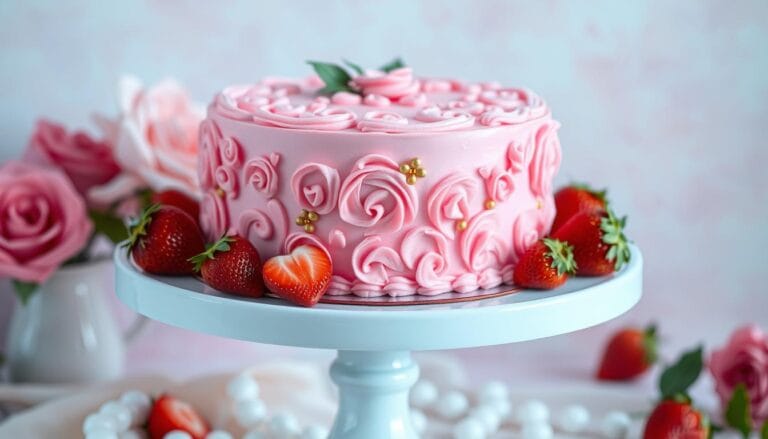 pink cake