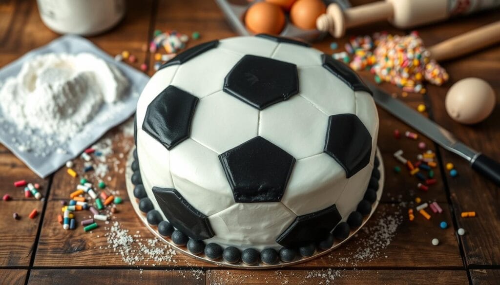 soccer ball cake