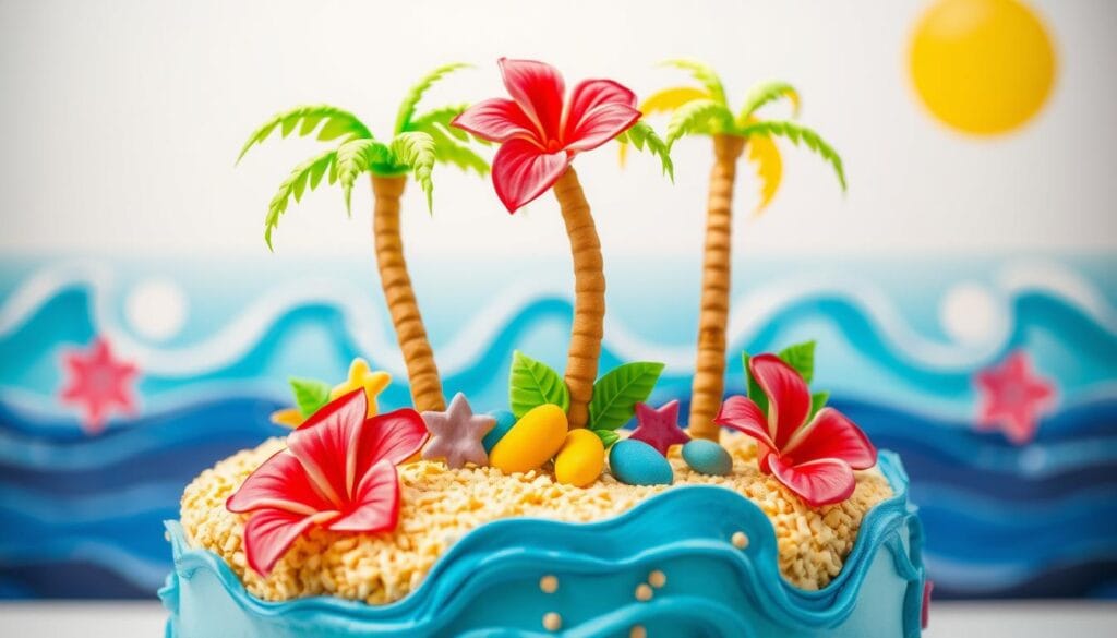 tropical cake design