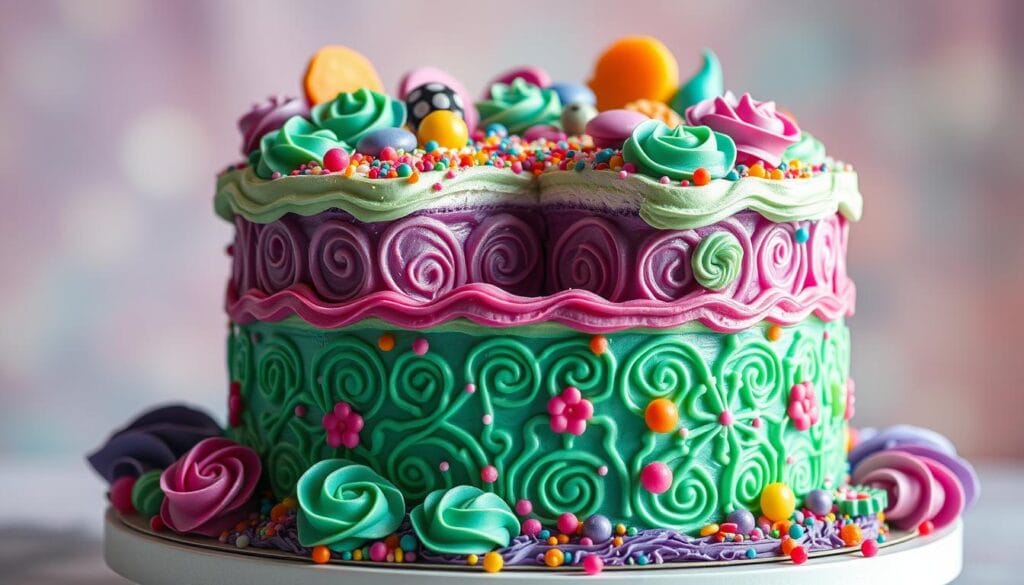 colorful cake design