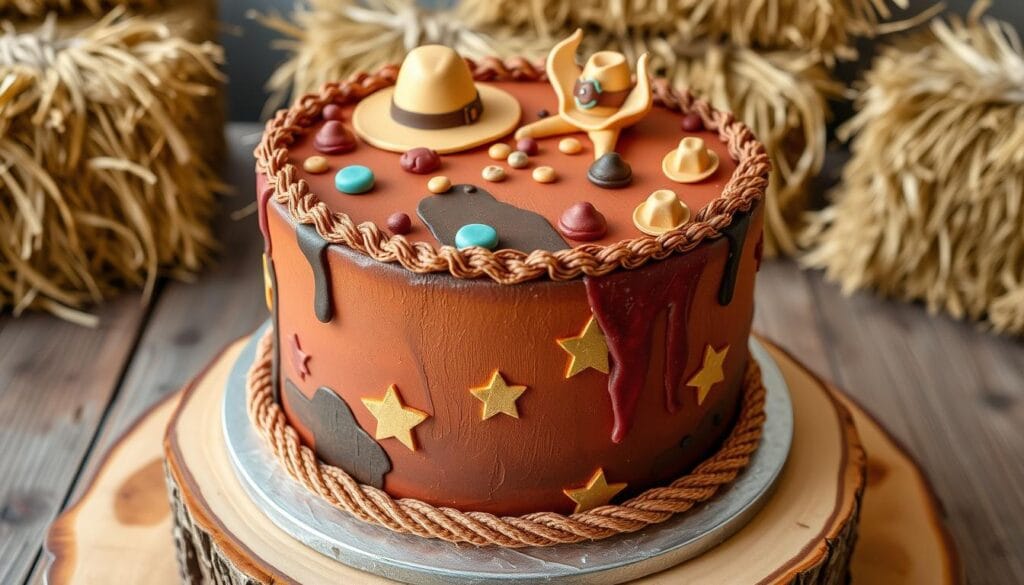 cowboy cake color schemes