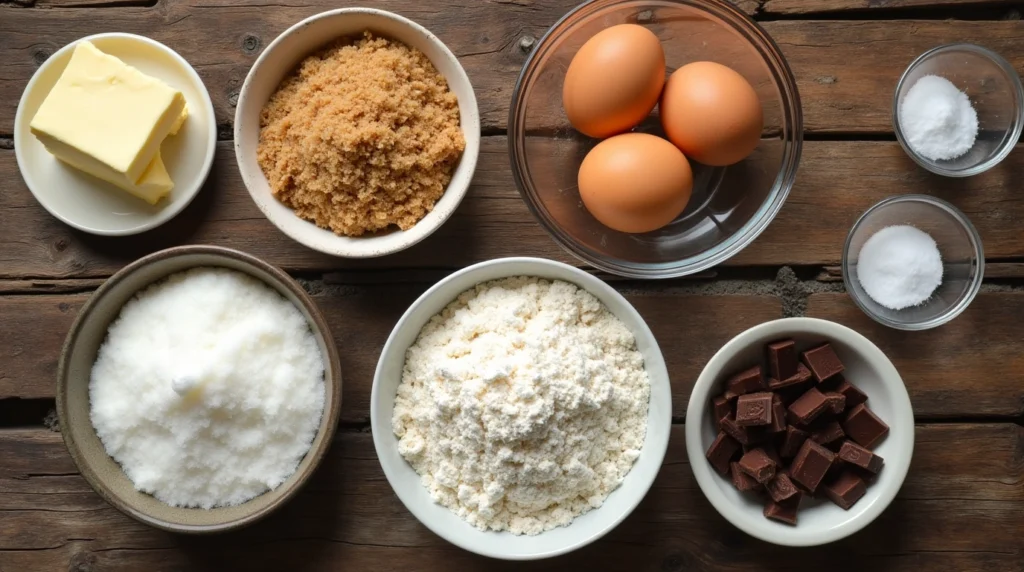 double chunk chocolate cookie ingredients
