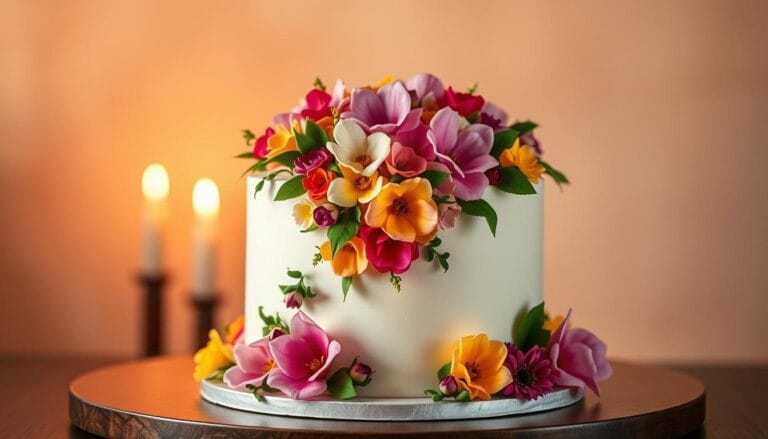 flower birthday cake