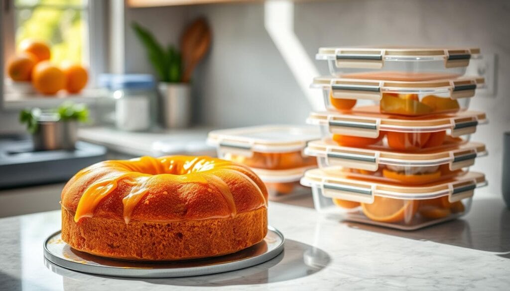 mandarin orange cake storage