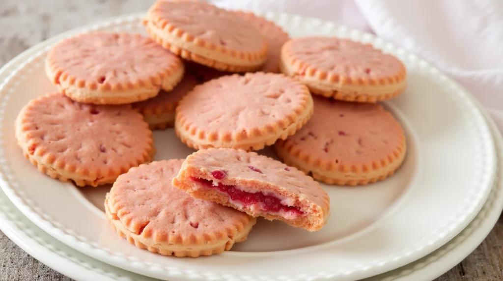 Strawberry Wafer Cookies