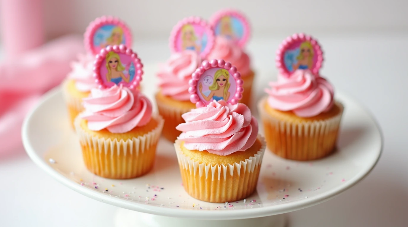 barbie cupcakes