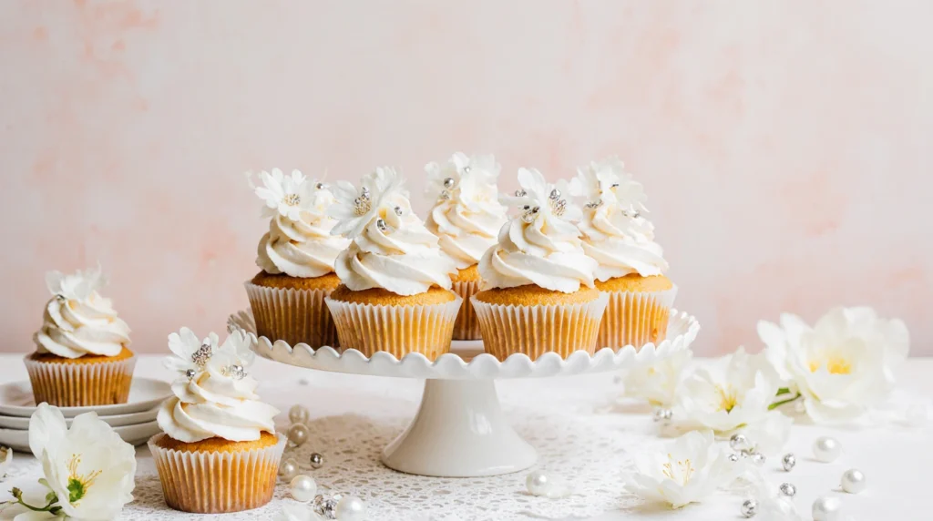 wedding cake cupcakes